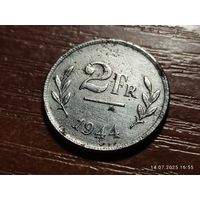 Бельгия 2 франка 1944