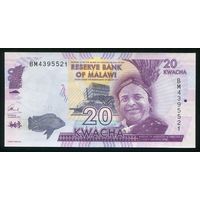 Малави 20 квача 2017 г. Серия BM. P63d. UNC