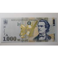 Румыния, 1000 леев 1998 г. Серия 012D. UNC.