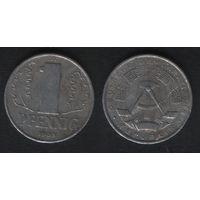 Германия ГДР _km8.1 1 пфенниг 1963 год (_брак(p0(1(1 разрыв