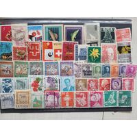 С 1 руб. Подборка марок мира. 49 шт разных