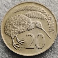 Новая Зеландия 20 центов  1973 г.