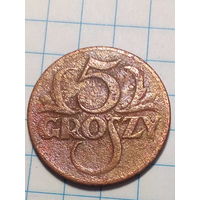 5 гроша Польша 1923 год