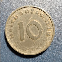 Германия 3 рейх 10 рейхспфеннигов 1942 год