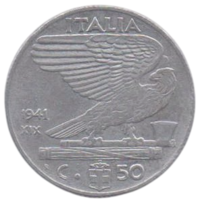 50 чентезимов 1941 Италия