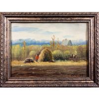 Ковалёв А.Ф "Осенний день".1996г. 23х16см, к/м.