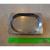 Тарелка нержавейка. СССР.