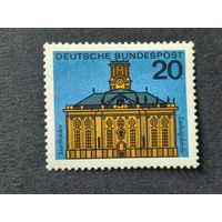 Германия 1964. Столицы земель Федеративной Республики Германия. Церковь Людвига, Саарбрюккен