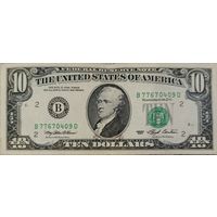 10 долларов США. 1993г