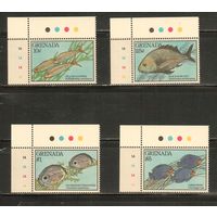 Гренада-1990(Мих.,2151-2158) , **  , Морская  Фауна,Рыбы