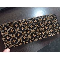 Винтажная сумочка клатч бархат вышитый позолоченными нитями Экспорт из Индии 70-80 е
