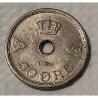 Норвегия 50 эре, 1949 (14-9-7)
