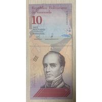 Банкнота ВЕНЕСУЭЛА 10 БОЛИВАР 2018 год. НЕ БЫЛА В ОБОРОТЕ