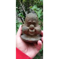 СТАТУЭТКА БЮСТ БРОНЗА ЛАТУНЬ ВЕС 1 КГ 130 ГР ! НА  ФОТО . ОРИГИНАЛ  .  Распродажа Коллекции !!! . Экспресс  Аукцион  не с рубля без МПЦ и прочего 3 ДНЯ  .Много лотов в продаже .