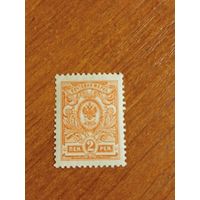 1911 Россия Великое княжество Финляндское зуб 14 1/4 на 14 герб чистая клей наклейки без дыр(2-5)