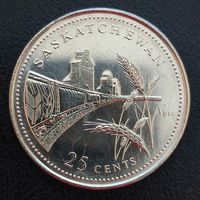 Канада 25 центов 1992, 125 лет конфедерации Саскачивань(1.7.3).