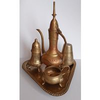 Винтажный восточный латунный набор. С рубля!