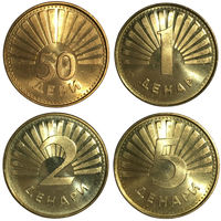 Македония набор монет (4 шт), 1993-2008 [UNC]