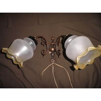 Бра,светильник на два рожка,времён СССР.С рубля.