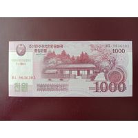 Северная Корея 1000 вон 2012 UNC (100 лет Ким Ир Сену)
