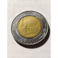 Италия 500 лир 1992