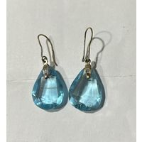 Серьги серебро 875 звезда леденцы времен СССР крупные редкие серебряные сережки