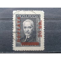 Польша, 1934. Доплатная марка, президент Мосцицкий, надпечатка