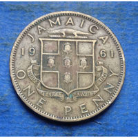 Ямайка Британская колония 1 пенни 1961