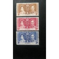 Великобритания\101в\ Гамбия. 1937 SG147 - 149 серия омнибус коронация