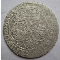 6 грошей(шостак)1662г. Ян Казимир