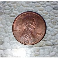 1 цент 1989 года США.