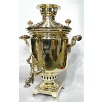 Шикарный самовар-генерал с медалями, конец позапрошлого века.