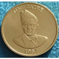 Заир. 1 заир 1987 год  KM#13