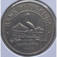 Уганда 1 шиллинг 1968 г. В холдере