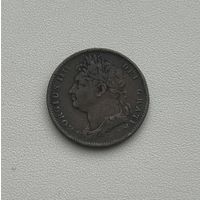 ВЕЛИКОБРИТАНИЯ  фартинг 1823 г.