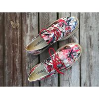 Стильные разноцветные полуботинки, р.37