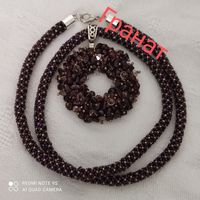 Кулон Колье Гранат