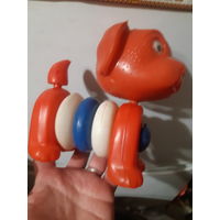 Игрушка конструктор Собачка бегающие глазки СССР