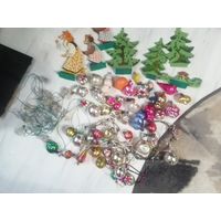 Лот елочных игрушек СССР