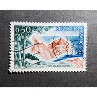 Марка Франция 1963 год Туризм