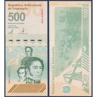 Венесуэла, 500 боливаров 2023 г., P-W121 (A, номинация IBNS 2024), UNC