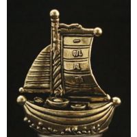 Статуэтка миниатюра Корабль Латунь