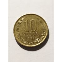 Чили 10 песо 2007