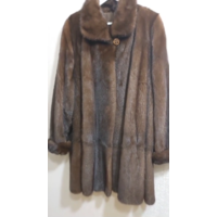 НОРКОВАЯ ШУБА "KOPENHAGEN FUR". КЛАССИЧЕСКАЯ МОДЕЛЬ. ШИКАРНЫЙ РАЗМЕР. ОГ-170 СМ.