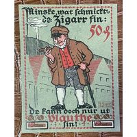 Нотгельд 50 пфеннигов 1921 год. Флото. Веймарская республика