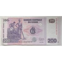 Конго 200 франков 2022 г.