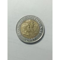 Филиппины 10 песо 2001 года .
