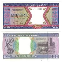 Мавритания 100 угий 2002 год UNC