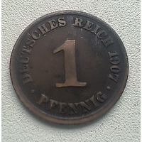Германия 1 пфенниг, 1907 А  2-12-61