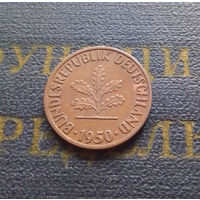 1 пфенниг 1950 (J) Германия ФРГ #25